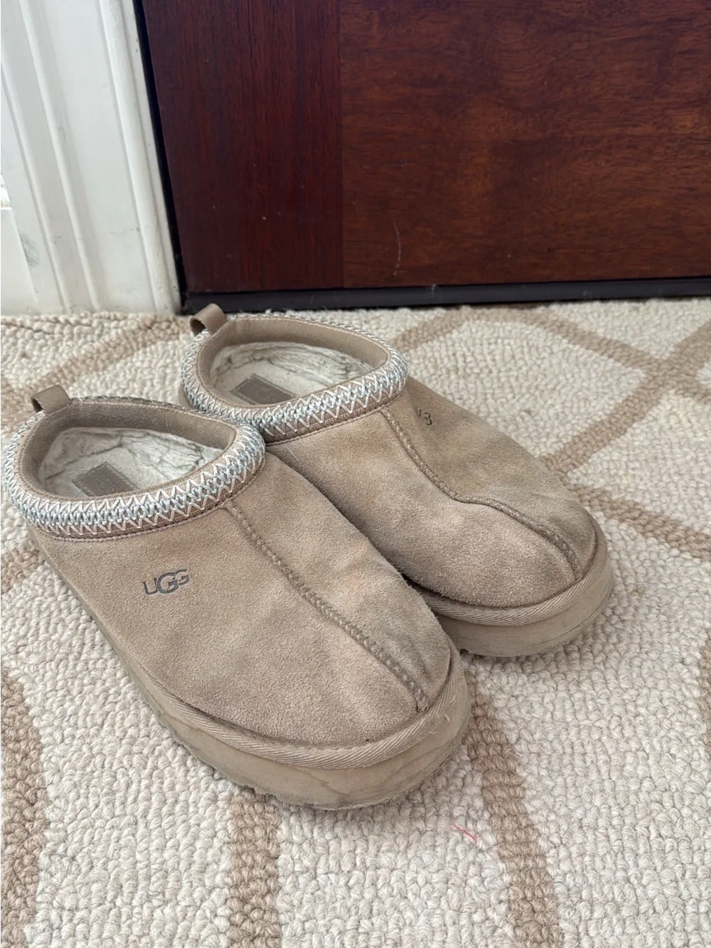 UGG Kids Cozy Slip-On Clog in Chestnut Tan